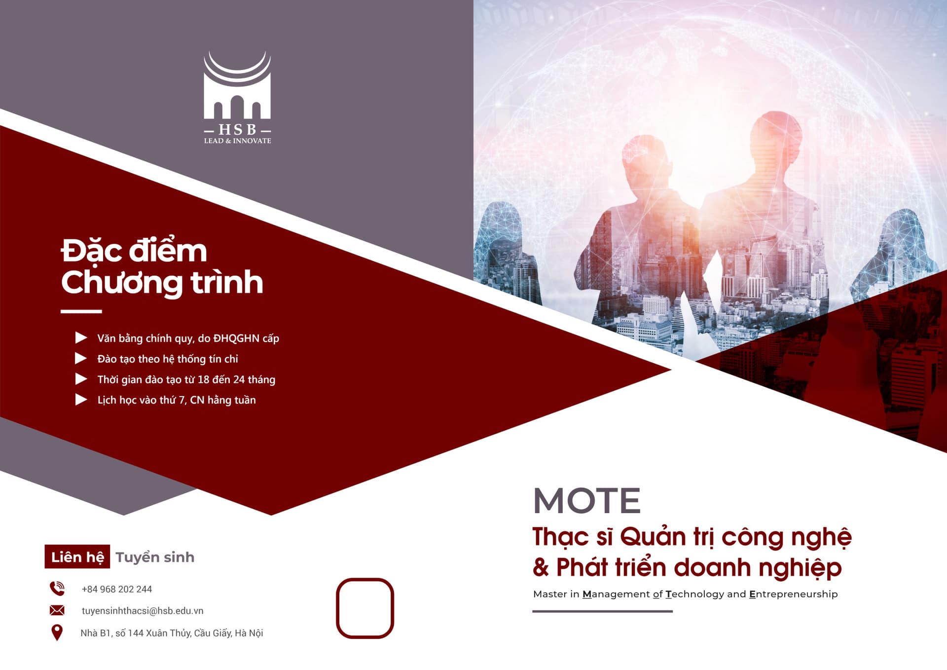 Thạc sĩ Quản trị Công nghệ và Phát triển doanh nghiệp (MOTE)