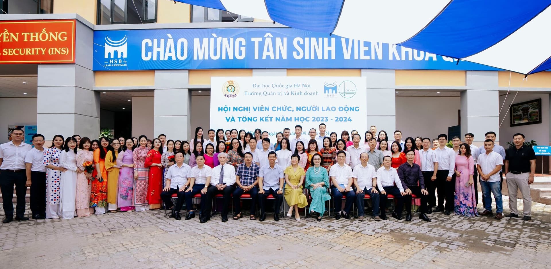 Trường Quản trị và Kinh doanh, ĐHQGHN tổ chức Hội nghị viên chức, người lao động và tổng kết năm học 2023 - 2024